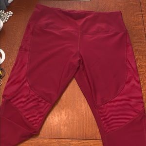 RBX red dri fit leggings